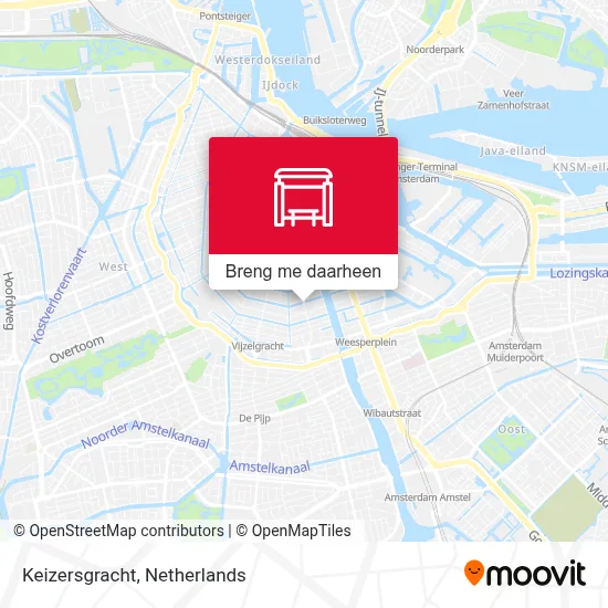 Keizersgracht kaart