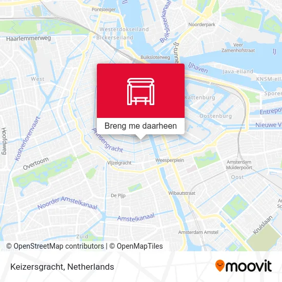 Keizersgracht kaart