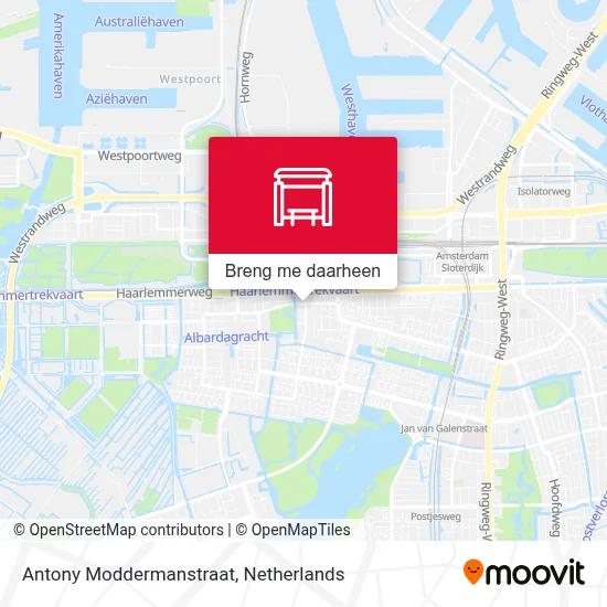 Antony Moddermanstraat kaart
