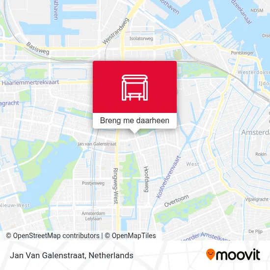 Jan Van Galenstraat kaart