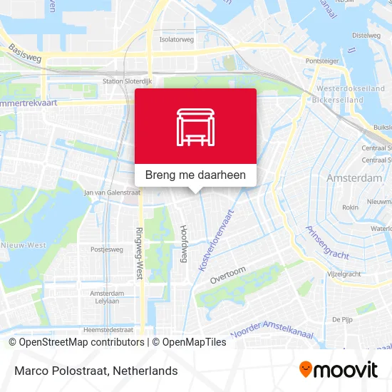 Marco Polostraat kaart