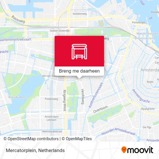 Mercatorplein kaart