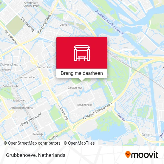 Grubbehoeve kaart