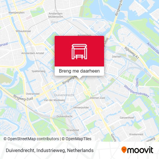 Duivendrecht, Industrieweg kaart