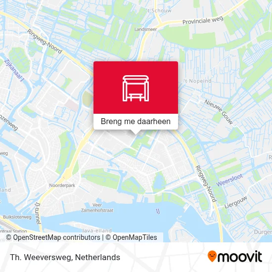 Th. Weeversweg kaart