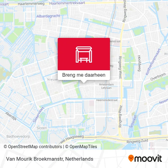 Van Mourik Broekmanstr kaart
