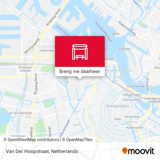Van Der Hoopstraat kaart