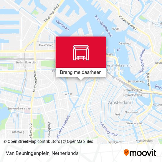 Van Beuningenplein kaart