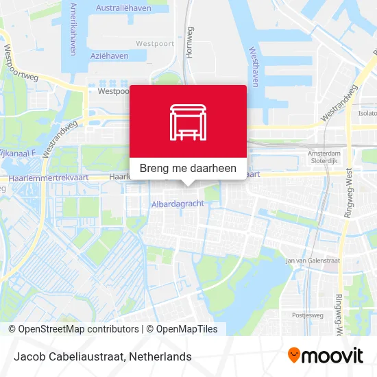 Jacob Cabeliaustraat kaart