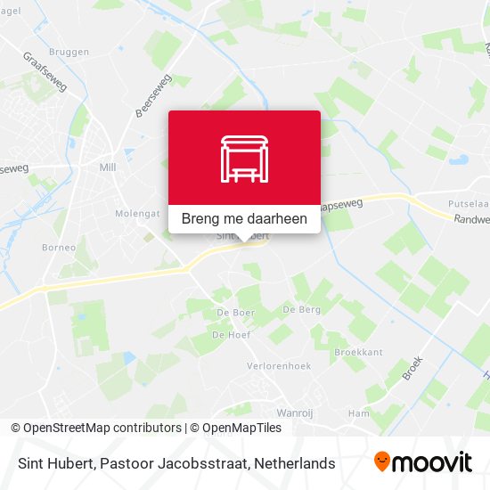 Sint Hubert, Pastoor Jacobsstraat kaart