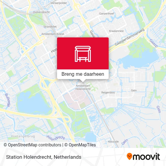Station Holendrecht kaart