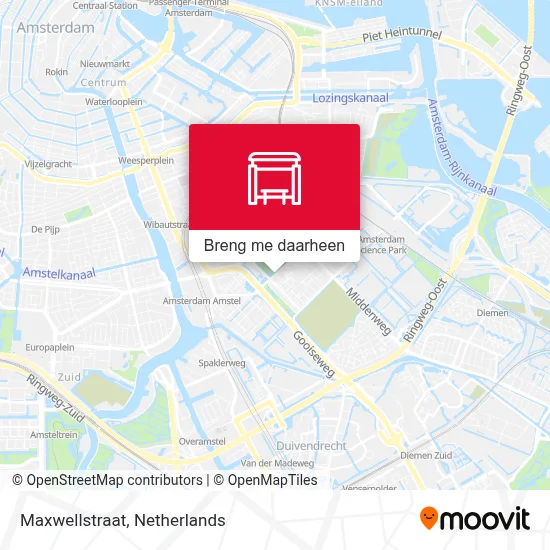 Maxwellstraat kaart