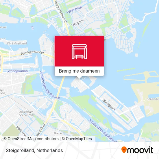Steigereiland kaart