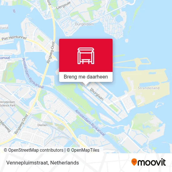 Vennepluimstraat kaart