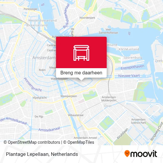 Plantage Lepellaan kaart
