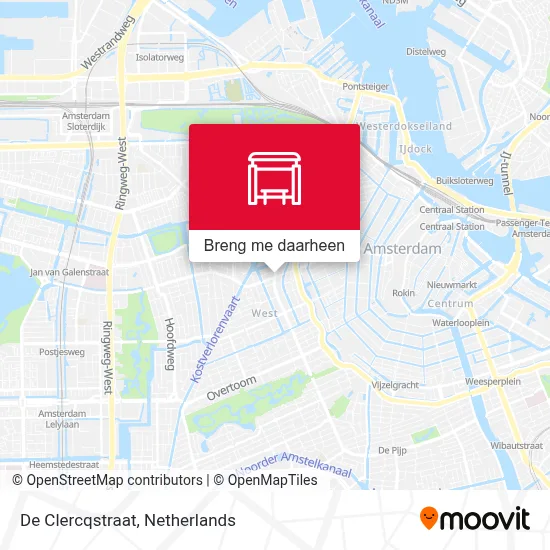 De Clercqstraat kaart