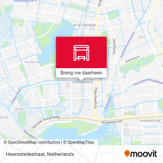 Heemstedestraat kaart