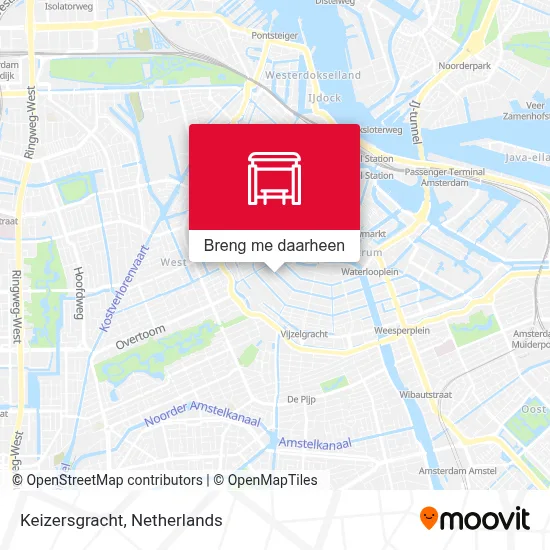 Keizersgracht kaart