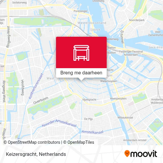 Keizersgracht kaart