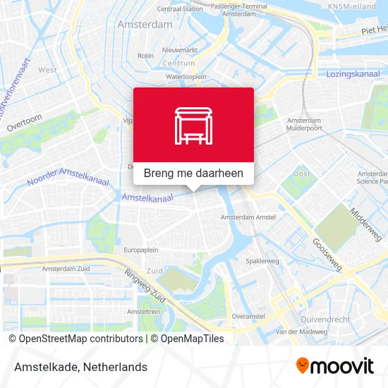 Amstelkade kaart