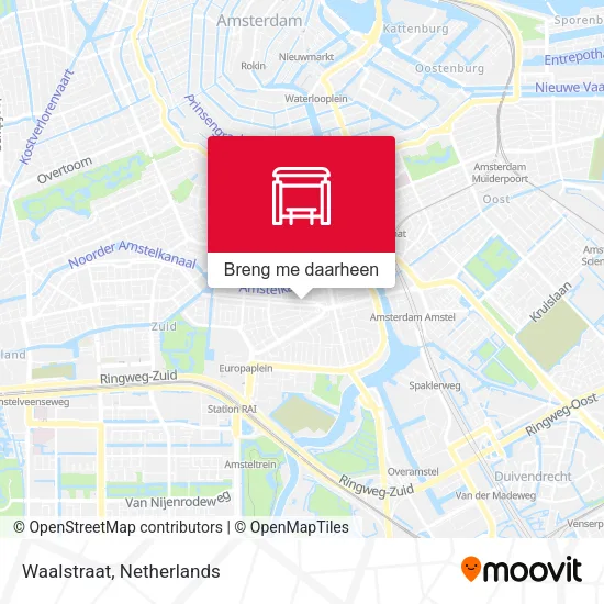 Waalstraat kaart