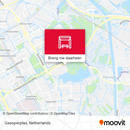 Gaasperplas kaart