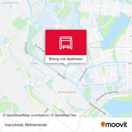 Inaristraat kaart