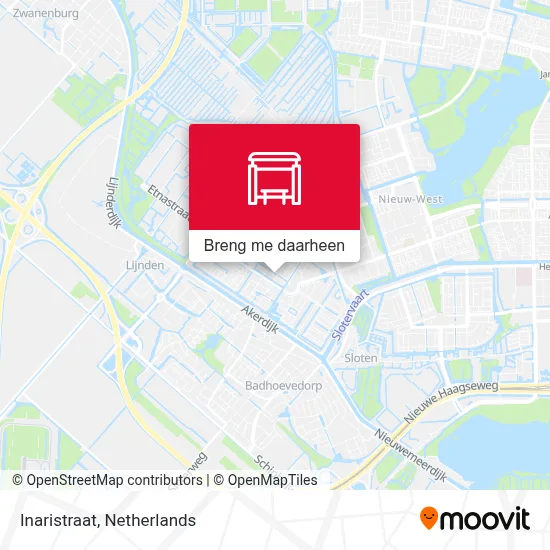 Inaristraat kaart