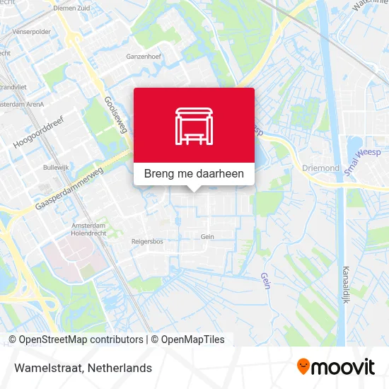 Wamelstraat kaart