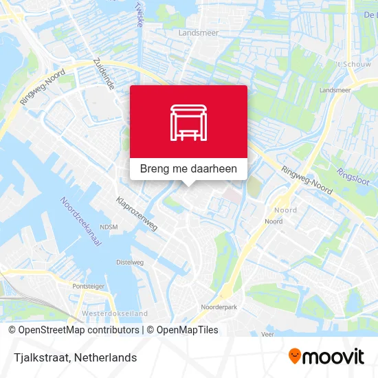 Tjalkstraat kaart