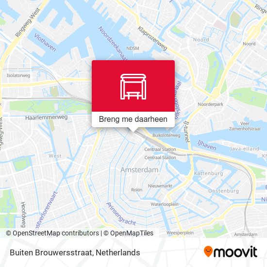 Buiten Brouwersstraat kaart