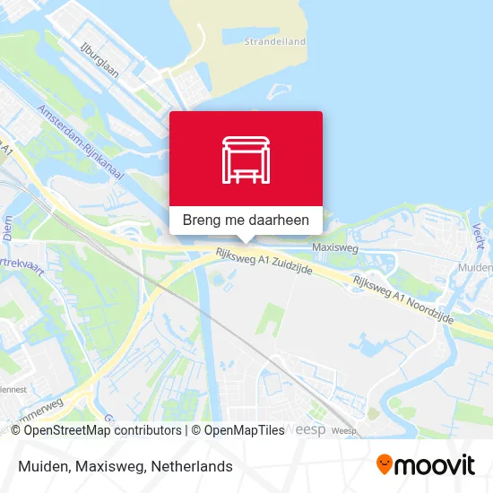 Muiden, Maxisweg kaart