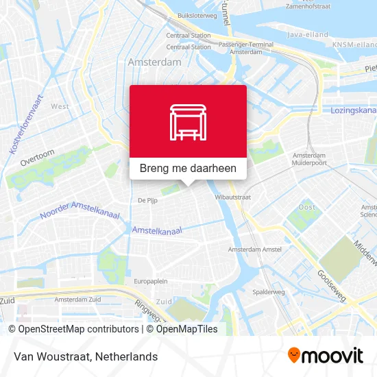 Van Woustraat kaart