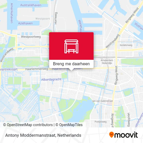 Antony Moddermanstraat kaart