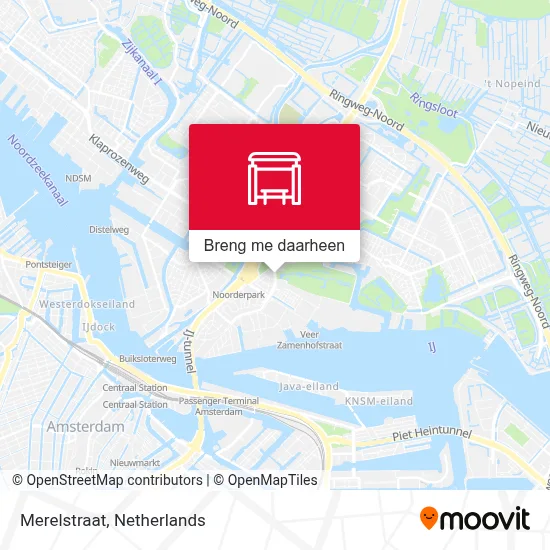 Merelstraat kaart