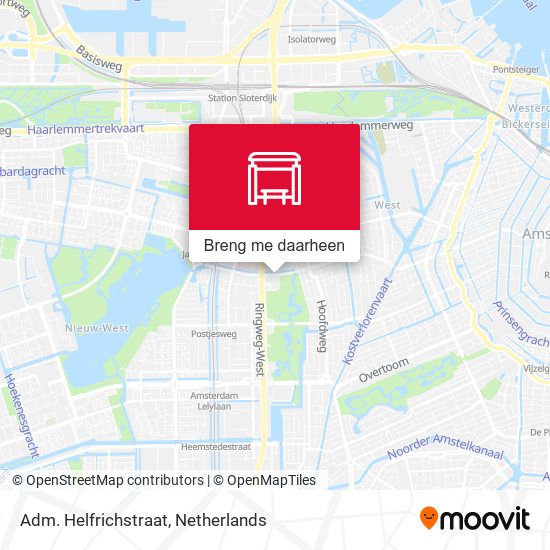Adm. Helfrichstraat kaart