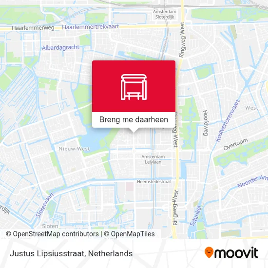 Justus Lipsiusstraat kaart