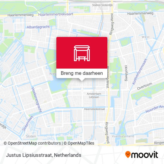 Justus Lipsiusstraat kaart