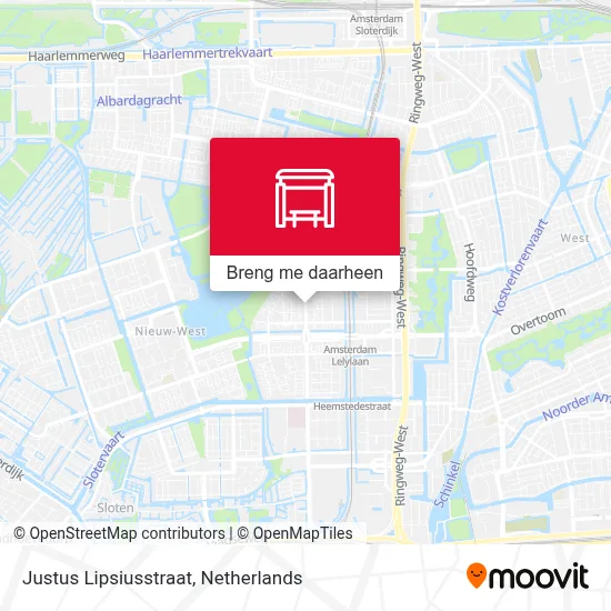 Justus Lipsiusstraat kaart