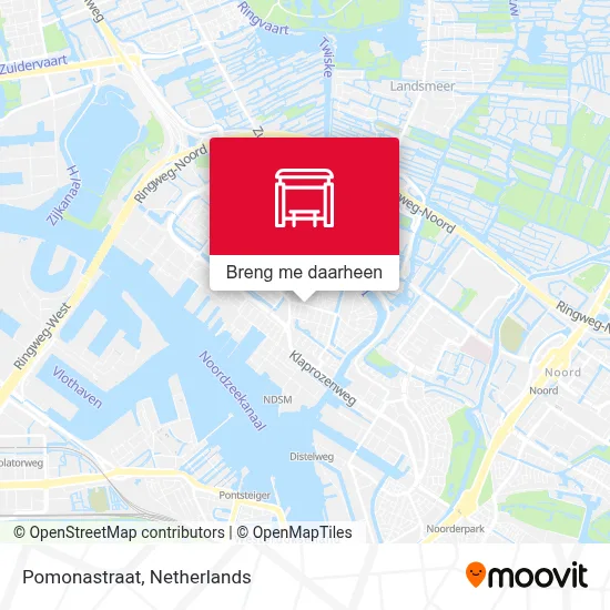 Pomonastraat kaart