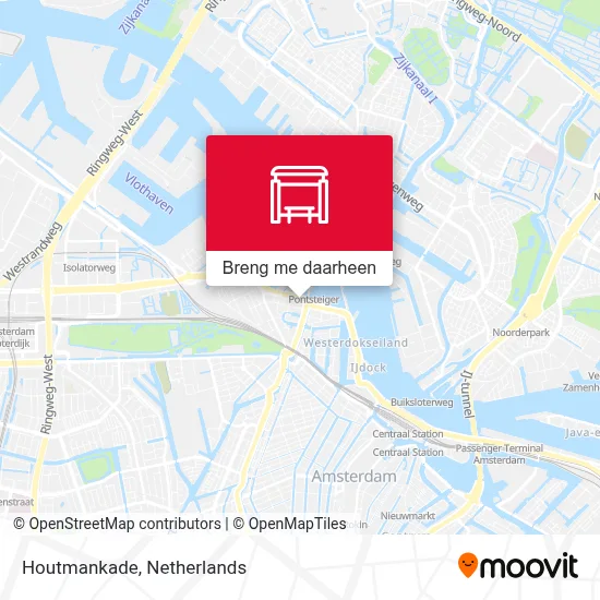 Houtmankade kaart