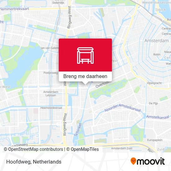 Hoofdweg kaart