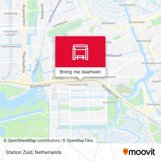 Station Zuid kaart
