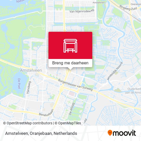 Amstelveen, Oranjebaan kaart