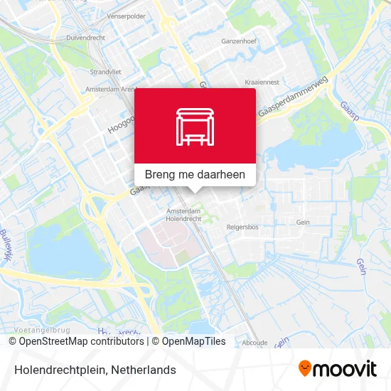 Holendrechtplein kaart