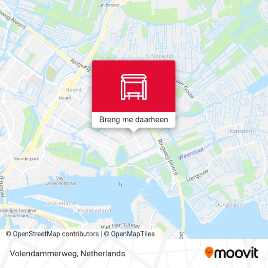 Volendammerweg kaart