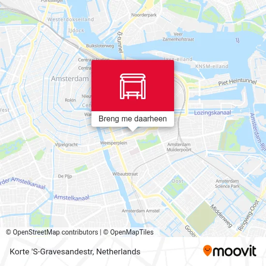 Korte 'S-Gravesandestr kaart