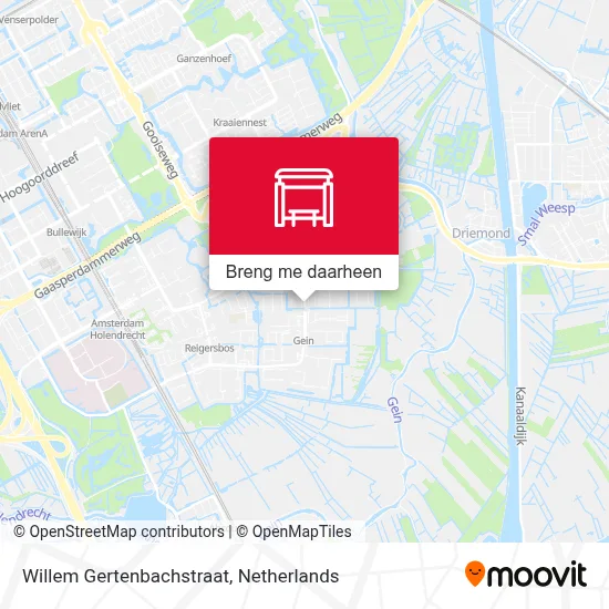 Willem Gertenbachstraat kaart