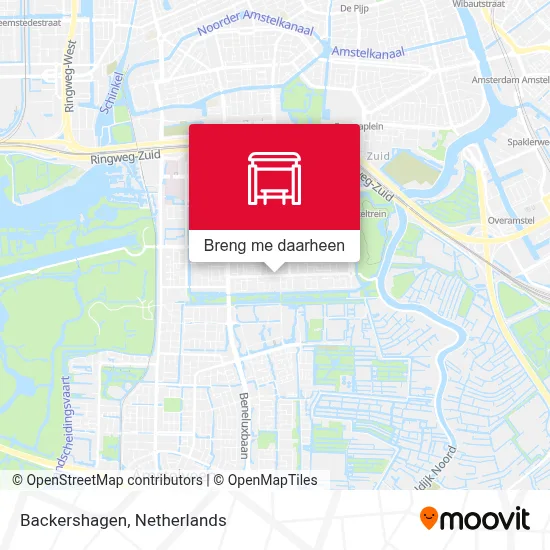 Backershagen kaart