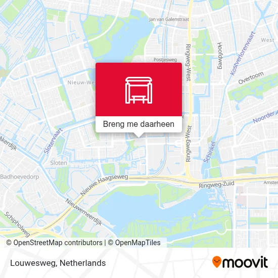 Louwesweg kaart